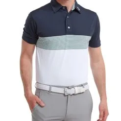 FootJoy Men's Colour Block Pique Golf Polo Shirt -Deals Clothing Store 0075009 footjoy mens colour block pique golf polo shirt