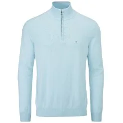 Oscar Jacobson Men's Waldorf Pin 1/2-Zip Golf Sweater